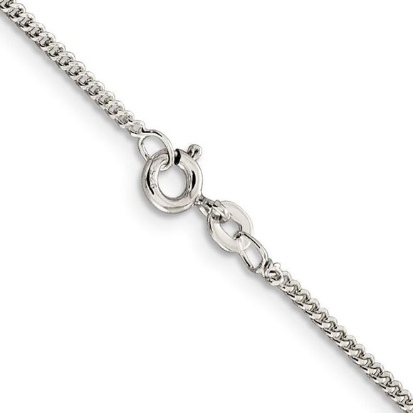 Kazi Luxury Sterling Silver 1.5mm Curb Chain - Picture 3 of 4
